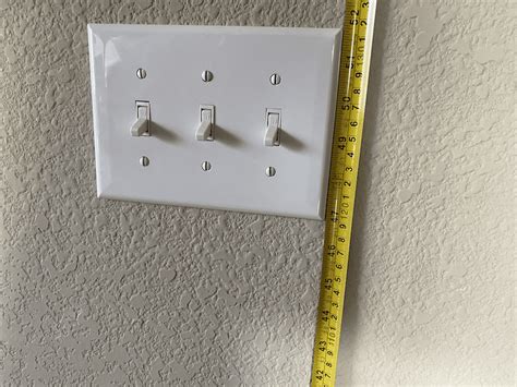 electrical switch box minimum horizontal|light switch height limit.